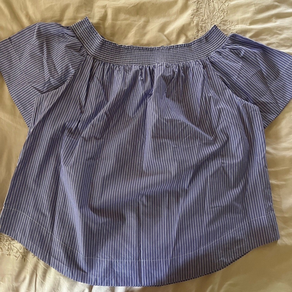 JCrew, Women’s, Size 14, Cotton Off-The-Shoulder Top